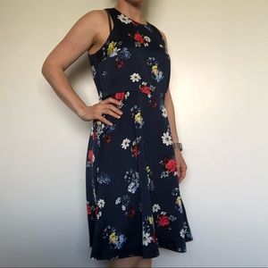 Navy floral dress